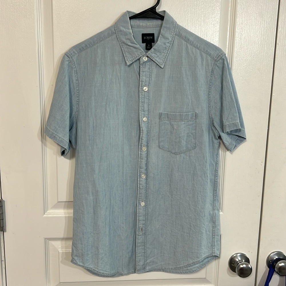 J Crew men’s short sleeve shirt button down